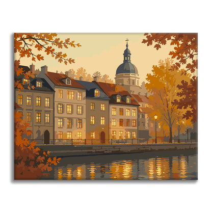 Golden Riverside - Paint by Numbers