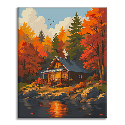 Lakeside Escape - Paint by Numbers