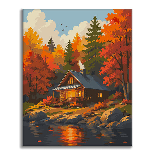 Lakeside Escape - Paint by Numbers