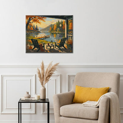 Lakeside Terrace - Paint by Numbers