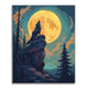 Lone Wolf Moonrise - Paint by Numbers