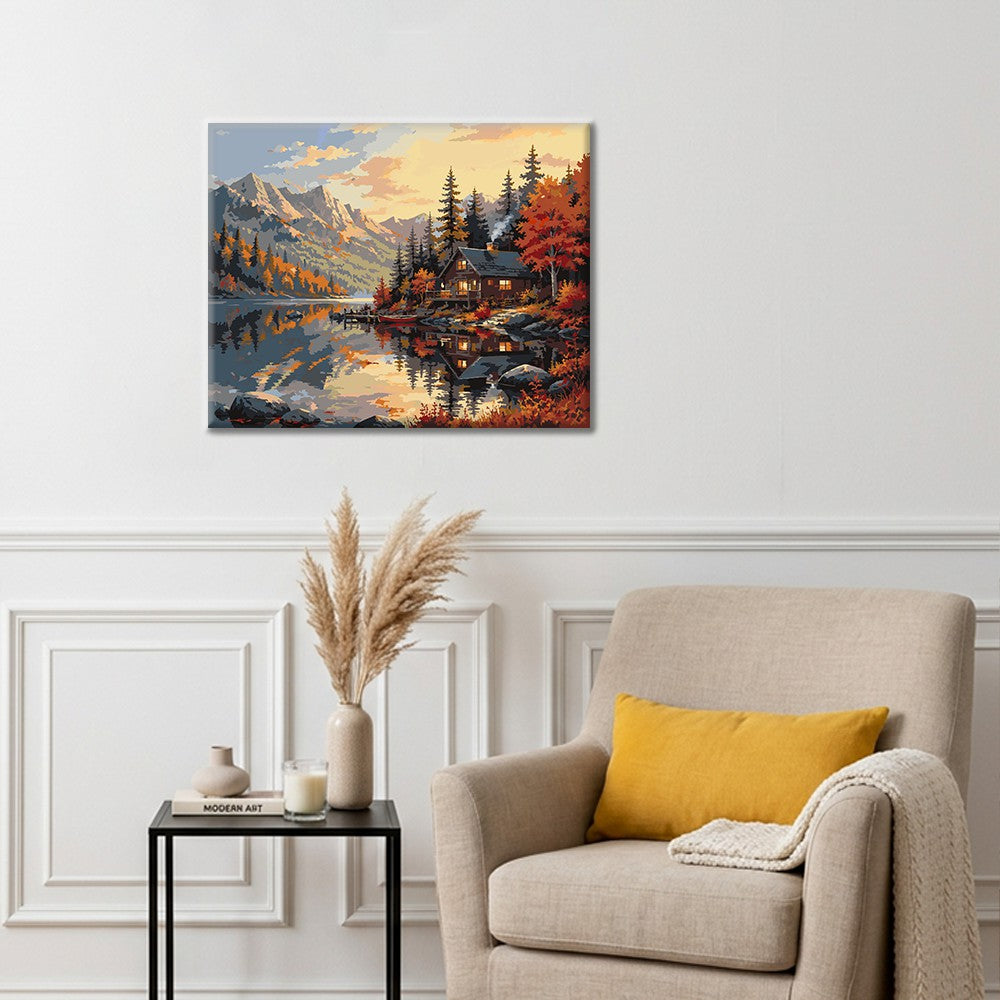 Mountain Retreat - Paint by Numbers