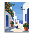 Santorini Stroll - Paint by Numbers