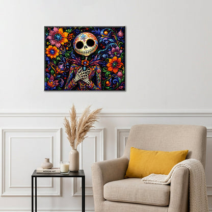 Skull of Eternal Bloom - Paint by Numbers