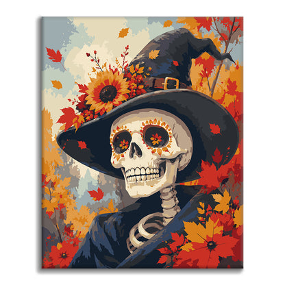 Skull Witch - Paint by Numbers