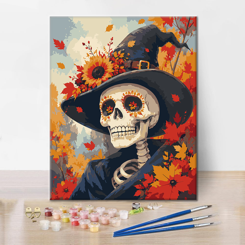 Skull Witch - Paint by Numbers