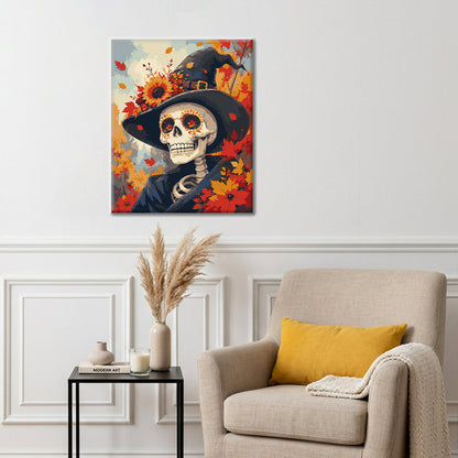 Skull Witch - Paint by Numbers