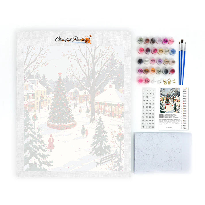 Snowfall in December - Paint by Numbers