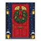 Snowy Christmas Door - Paint by Numbers