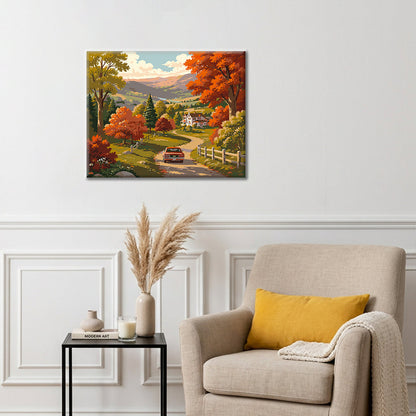 Valley Dawn - Paint by Numbers