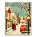 Winter Christmas Village - Paint by Numbers