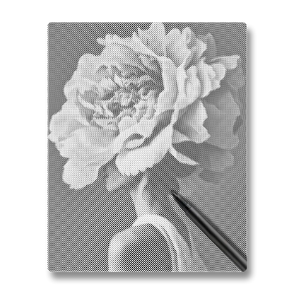 Woman Flower - Dot Painting