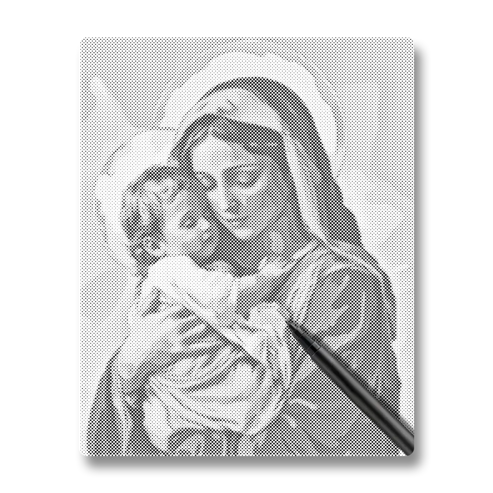 Holy Embrace - Dot Painting