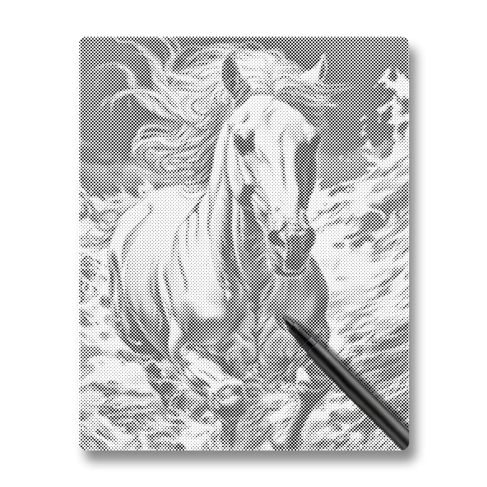 Majestic Running Horse - Dot Painting