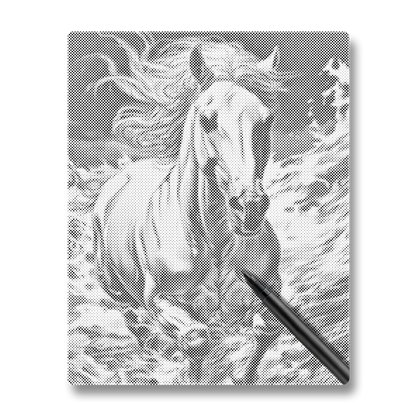 Majestic Running Horse - Dot Painting