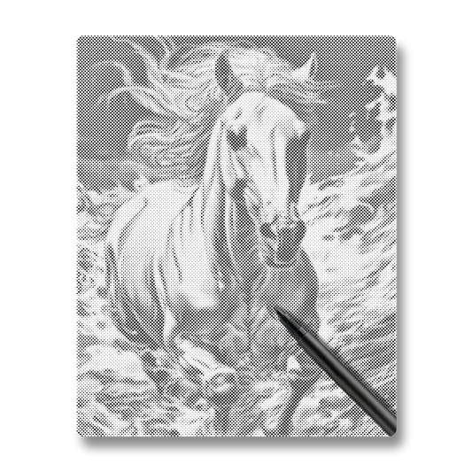 Majestic Running Horse - Dot Painting