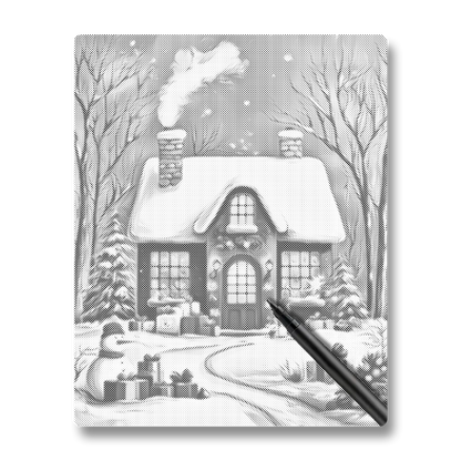 The Christmas House - Dot Painting