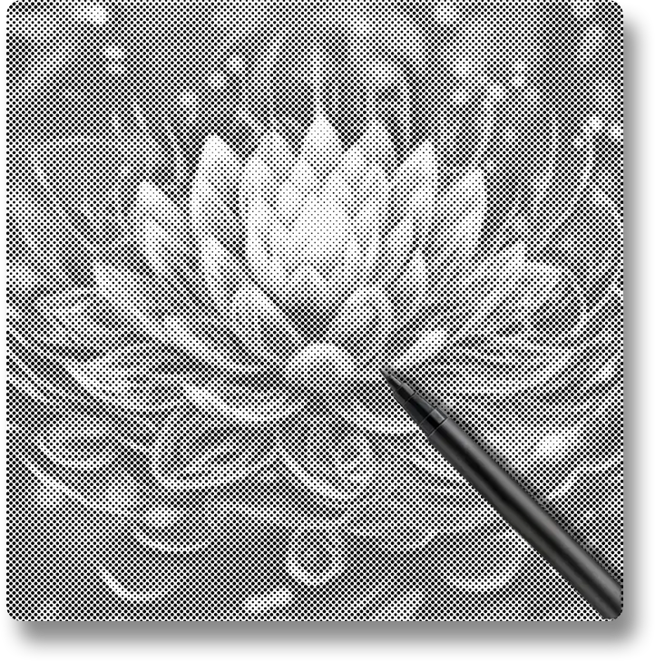 Mystical Lotus Flower - Dot Painting