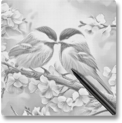 Love Birds - Dot Painting