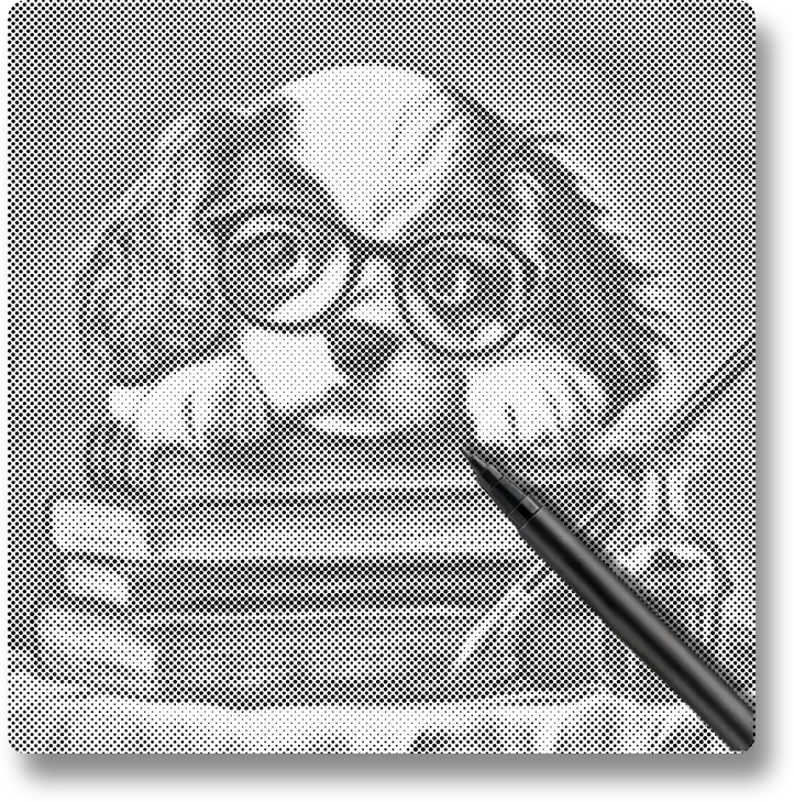 Bookish Puppy Charm - Dot Painting