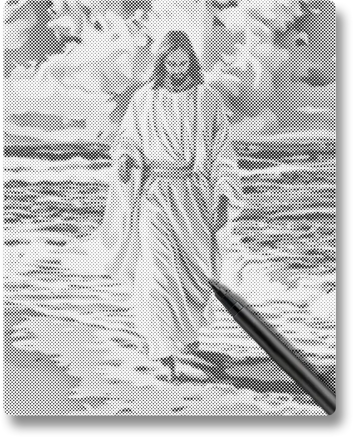 Divine Shore - Dot Painting