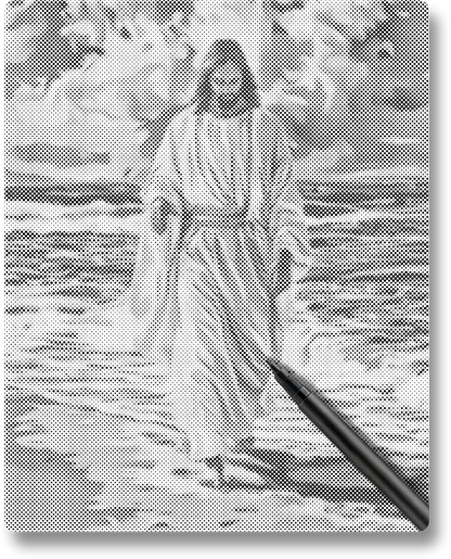 Divine Shore - Dot Painting