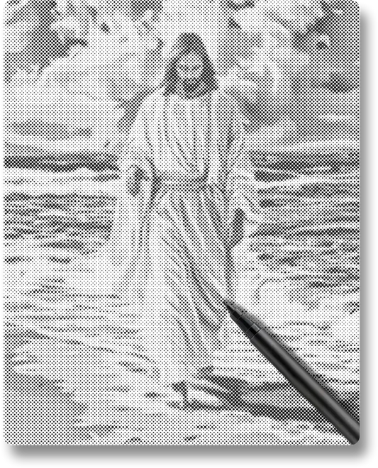 Divine Shore - Dot Painting