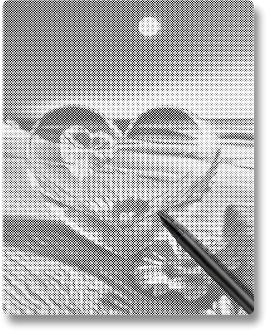 Crystal Heart - Dot Painting