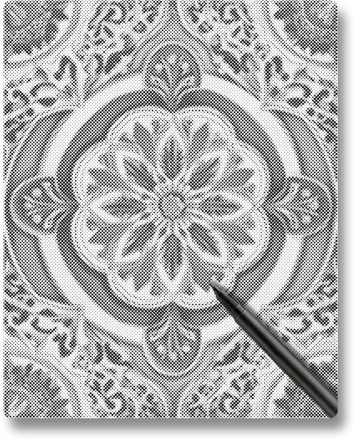 Golden Green Mandala - Dot Painting