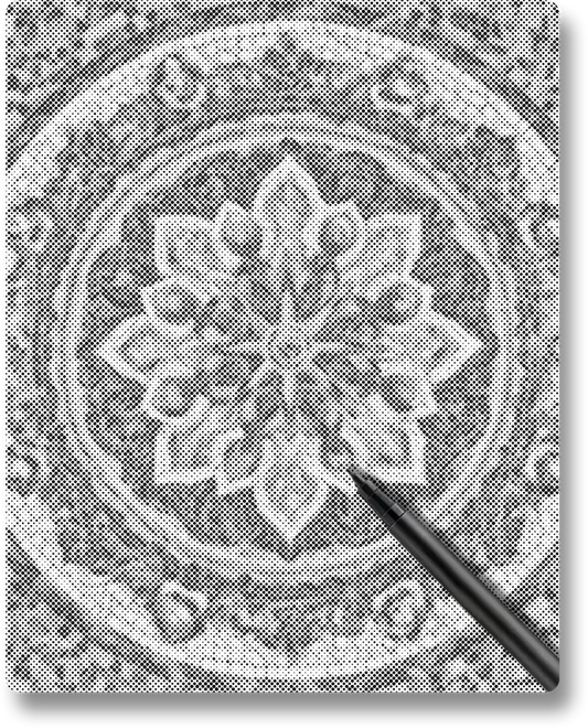 Sun Mandala - Dot Painting