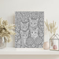 Bohemian Cats - Dot Painting