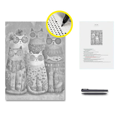 Cool Cat Crew - Dot Painting