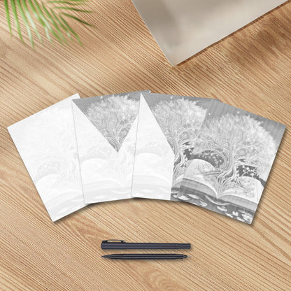 Sacred Tree In The Book - Dot Painting