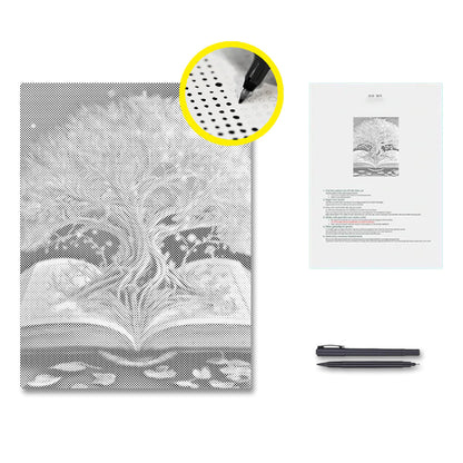 Sacred Tree In The Book - Dot Painting