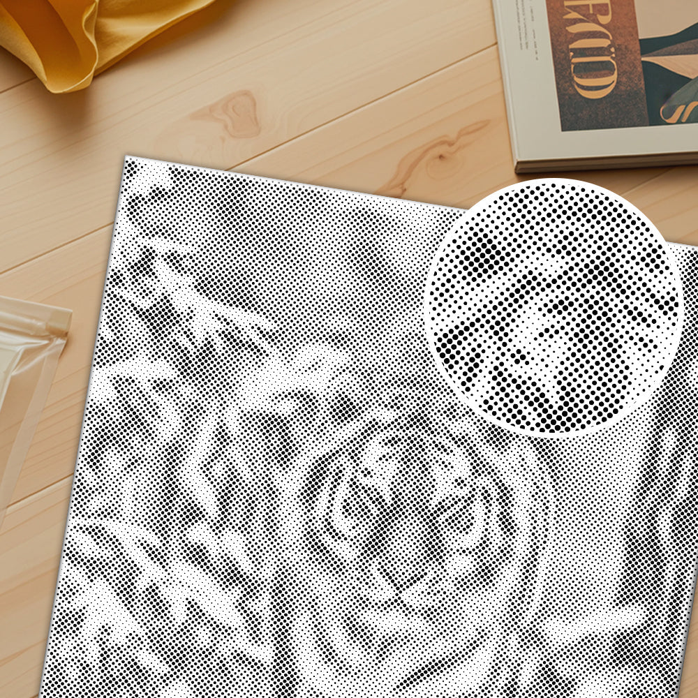 Siberian Tiger in Snow - Dot Painting