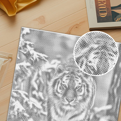 Siberian Tiger in Snow - Dot Painting