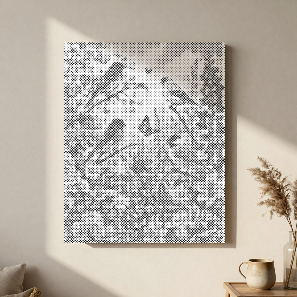Spring Songbird Garden - Dot Painting