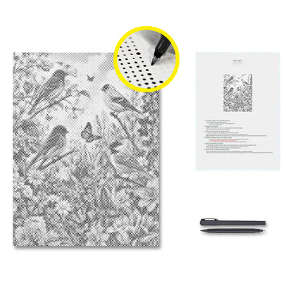 Spring Songbird Garden - Dot Painting