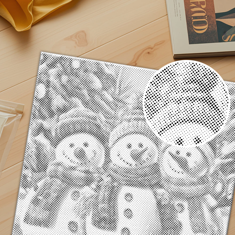 White Snow Three Snowmen - Dot Painting