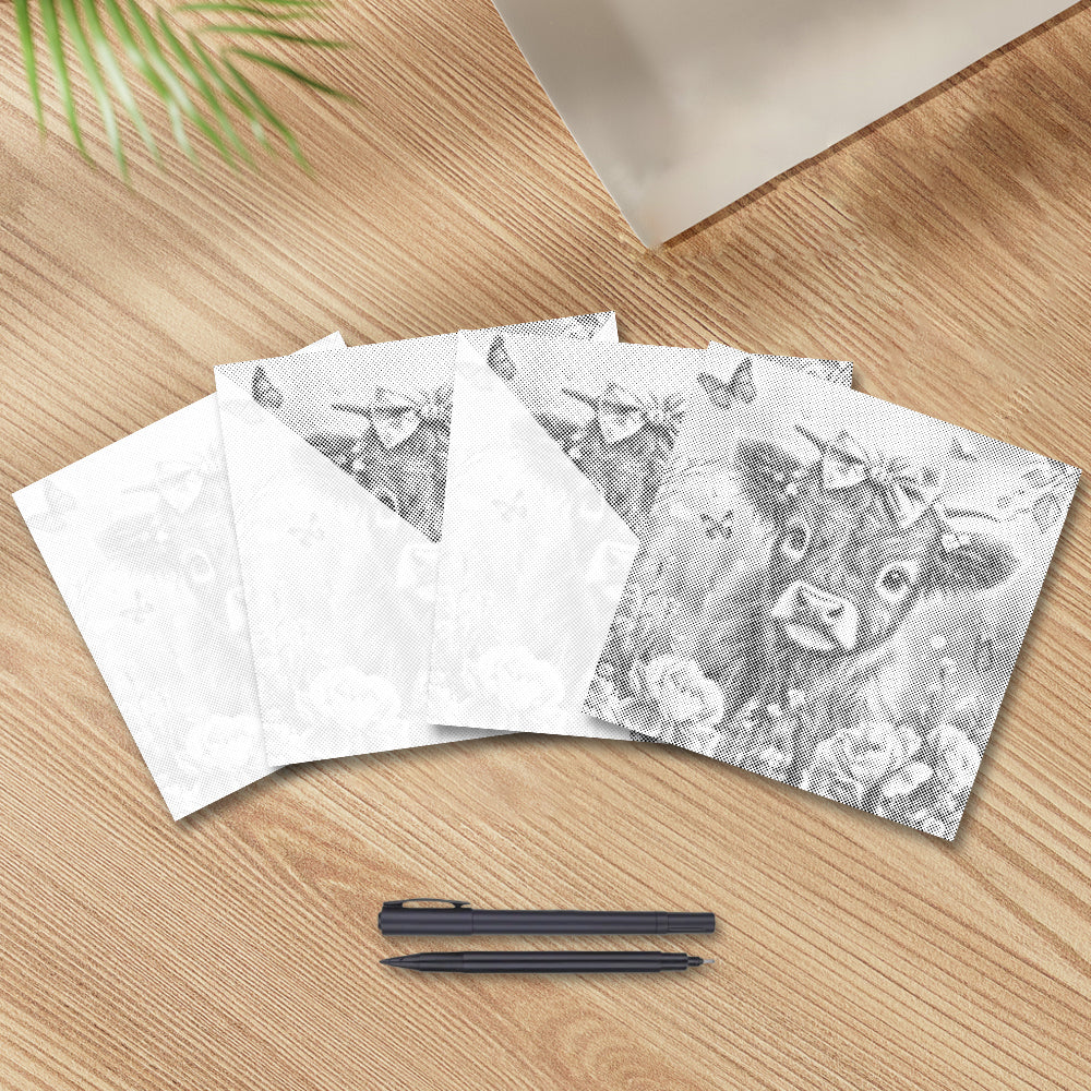 Adorable Highland Calf with Flowers - Dot Painting