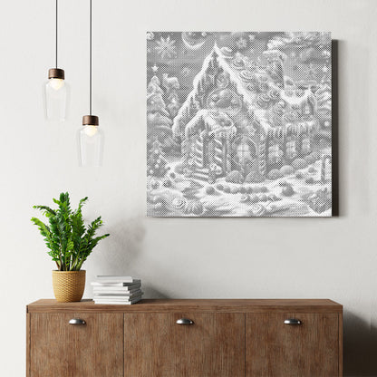 Christmas Candy House - Dot Painting
