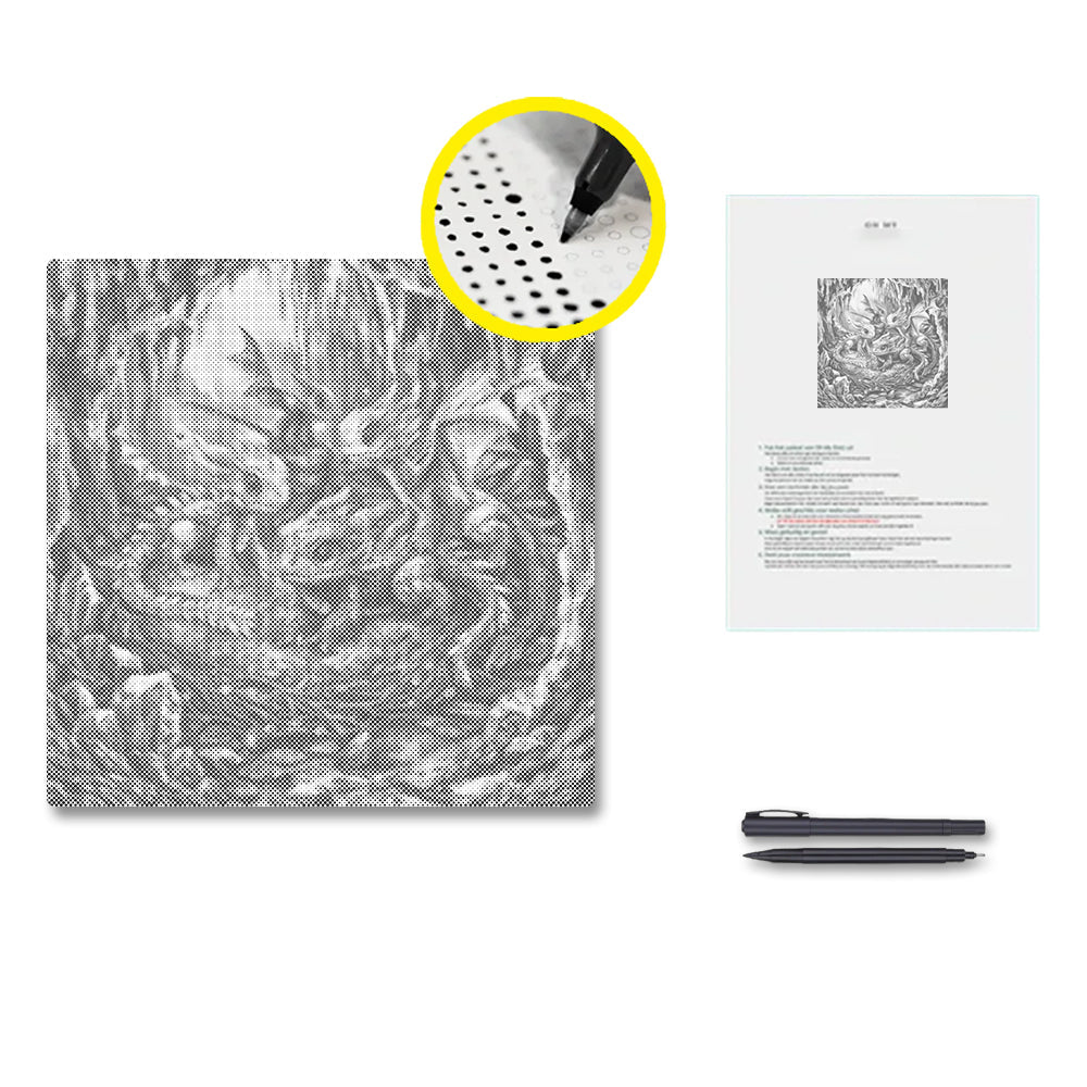 Cute Baby Dragons - Dot Painting