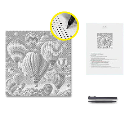 Floating Balloons - Dot Painting