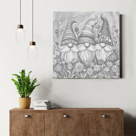 Flower Gnomes - Dot Painting