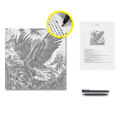 Majestic Eagle - Dot Painting