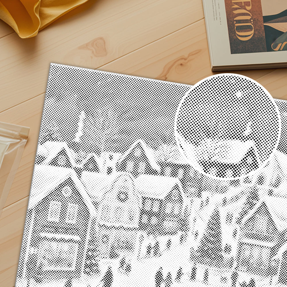 Christmas Village Story - Dot Painting