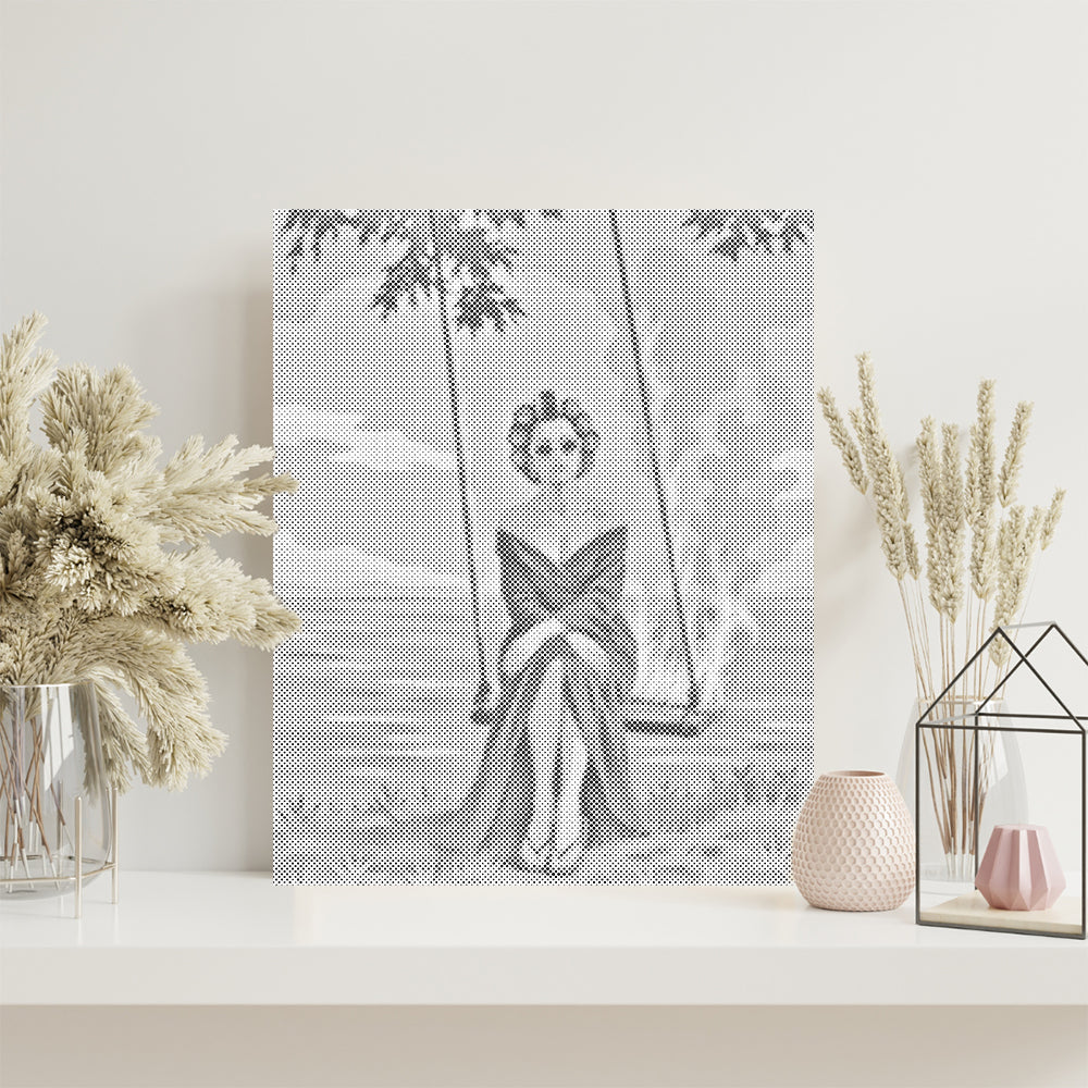 Ember Elegance - Dot Painting