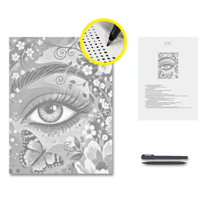 Eye of the Garden - Dot Painting