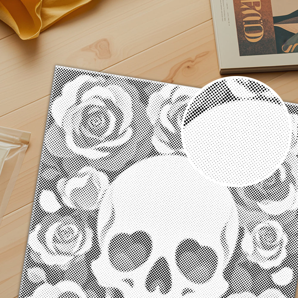 Floral Skull - Dot Painting