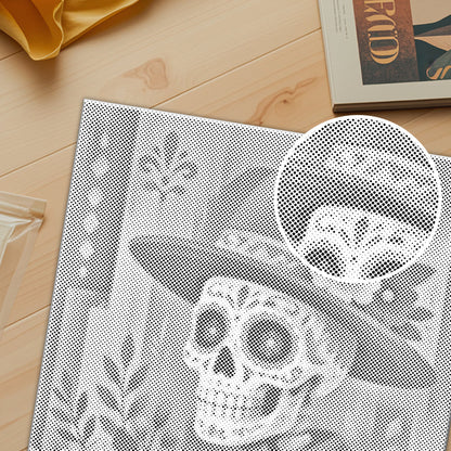 Floral Sugar Skull Feast - Dot Painting